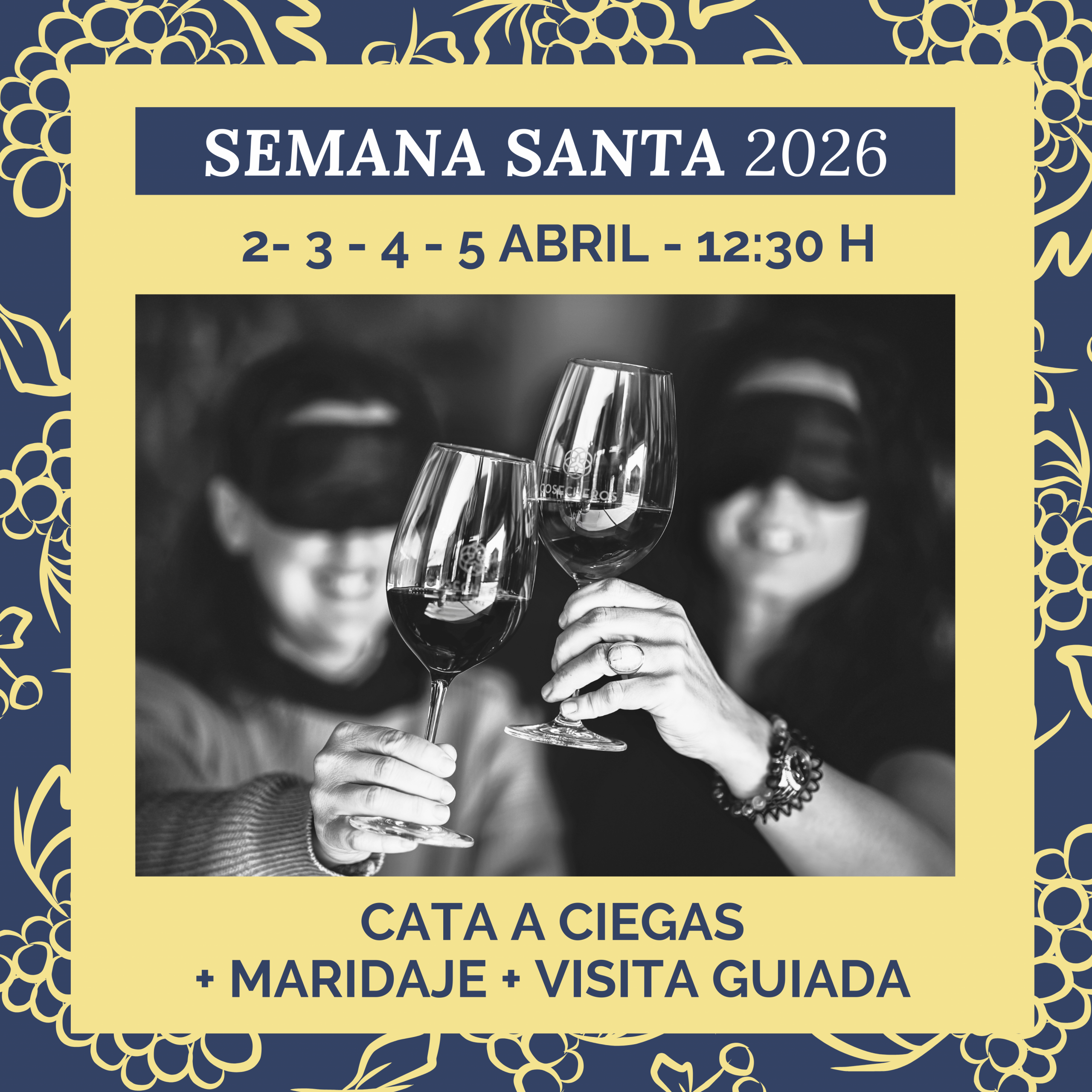 Visita guiada en bodega de Olite con cata a ciegas con Maridaje en Bodega Cooperativa Cosecheros